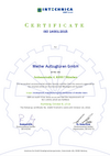 Intechnica environmental certificate ISO 14001:2015